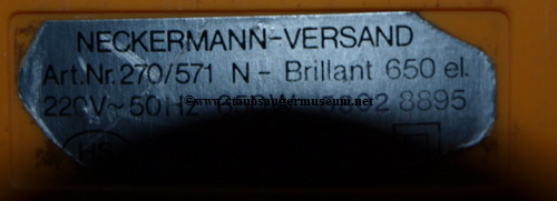 neckermann brilliant 650 10